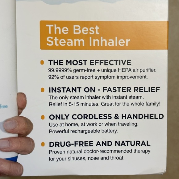 Mypurmist Cordless Portable Humidifier Steam Inhaler - Picture 2 of 4